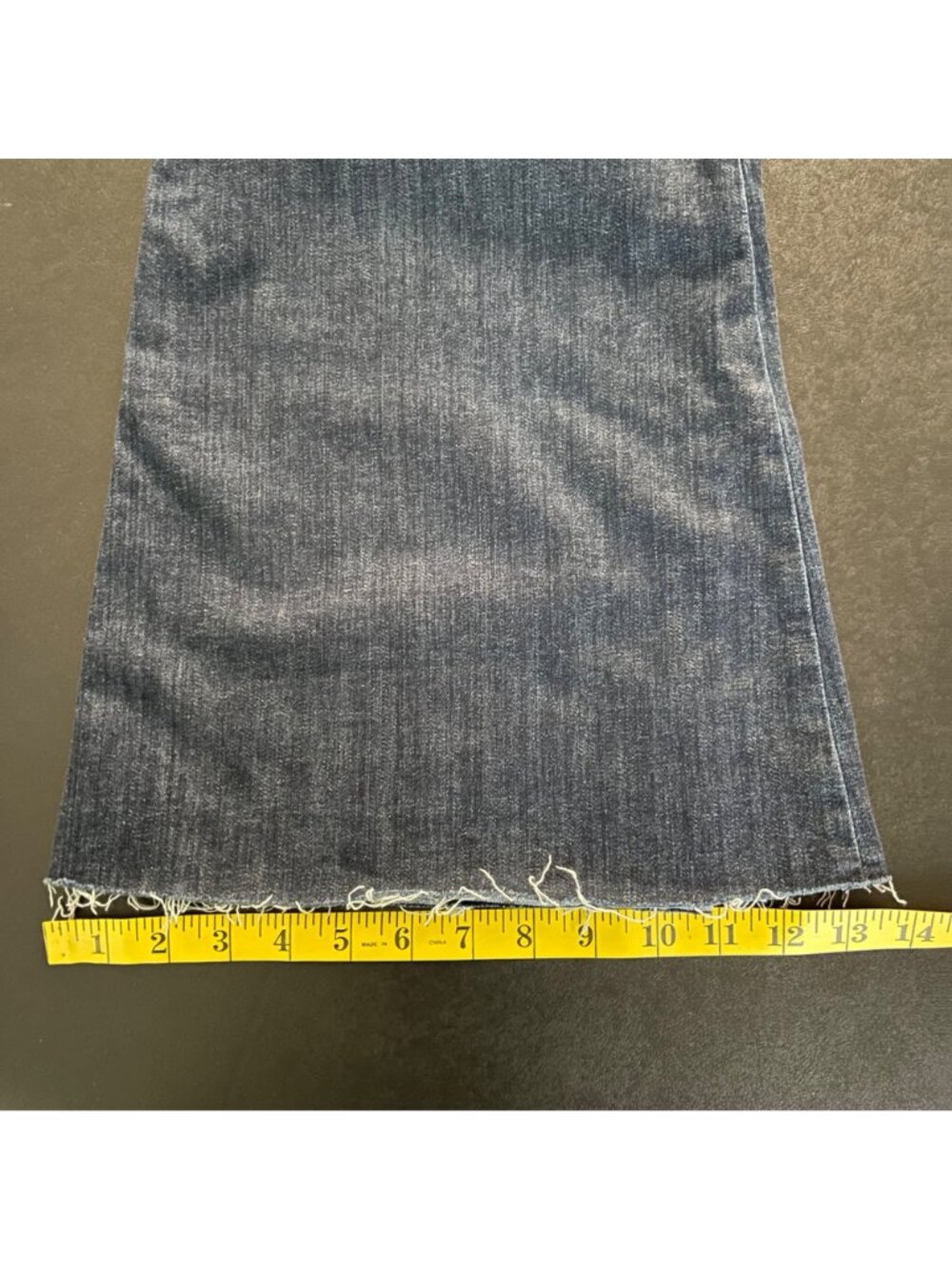 FRAME Womens Le Palazzo Crop Jeans Size 26 Wide Leg Raw Hem Quiet Luxury NWT - Picture 12 of 12